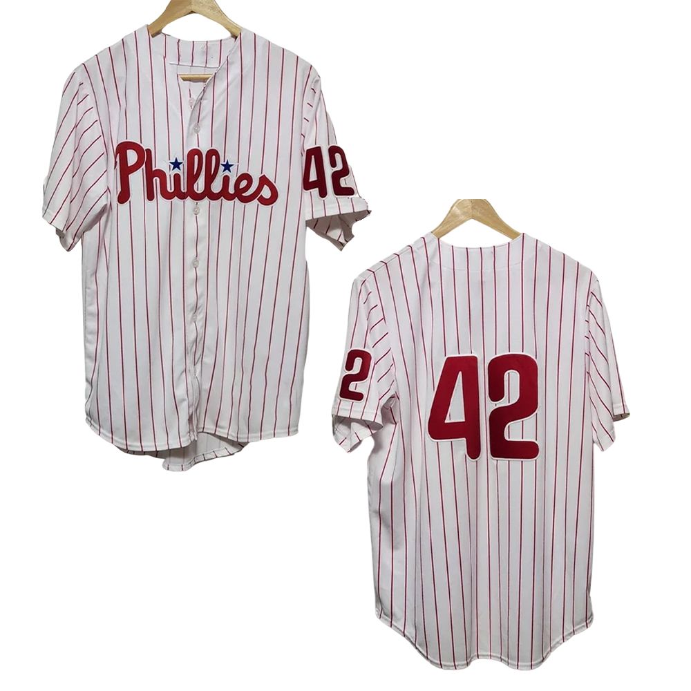 Phillies Jackie Robinson Day 42 Baseball Jersey 2025 - Grishko.com