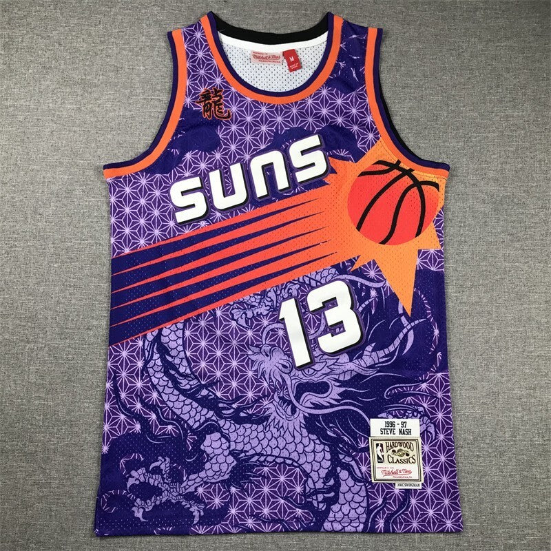 Phoenix Suns #13 Steve Nash Suns 13 Purple s-xxl Style 4