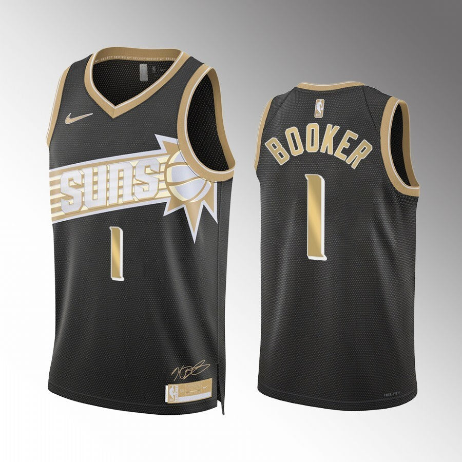 Phoenix Suns #1 Devin Booker 2024 NBA Select Series Black Style 2