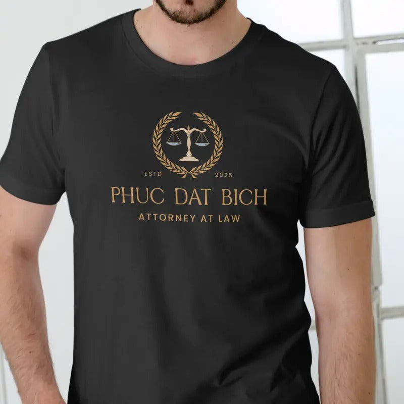 Phuc Dat Attorney at Law Funny T Shirt, Unisex Cotton Menswear Soft Hoodie, Sweatshirt | InkThreadWorks.com