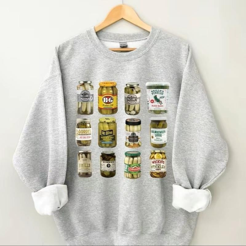 Pickle Jar Sweatshirt Best Selling Cotton Crewneck Casual Menswear T-Shirts, Hoodie | InkThreadWorks.com