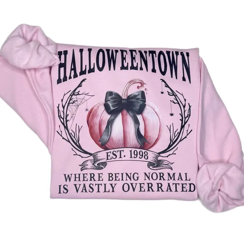 Pink Halloweentown Sweatshirt T-Shirts, Hoodie | InkThreadWorks.com