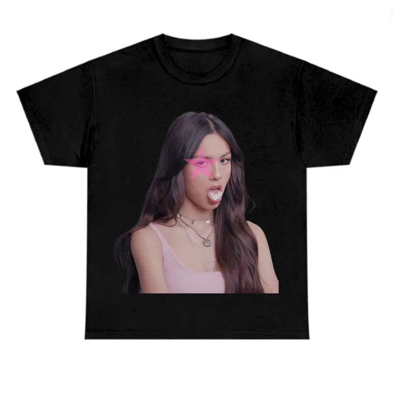 Pink Star Oliviiaa T-Shirt for Women - Summer Cotton Tee Hoodie, Sweatshirt | InkThreadWorks.com