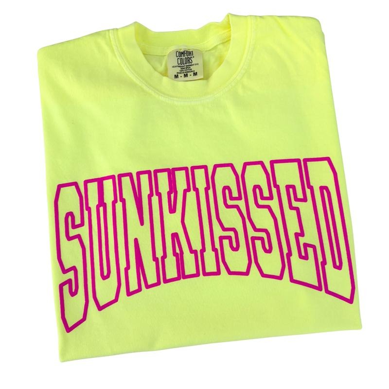 Pink Sunkissed Puff Comfort Colors T-Shirt Hoodie, Sweatshirt | InkThreadWorks.com