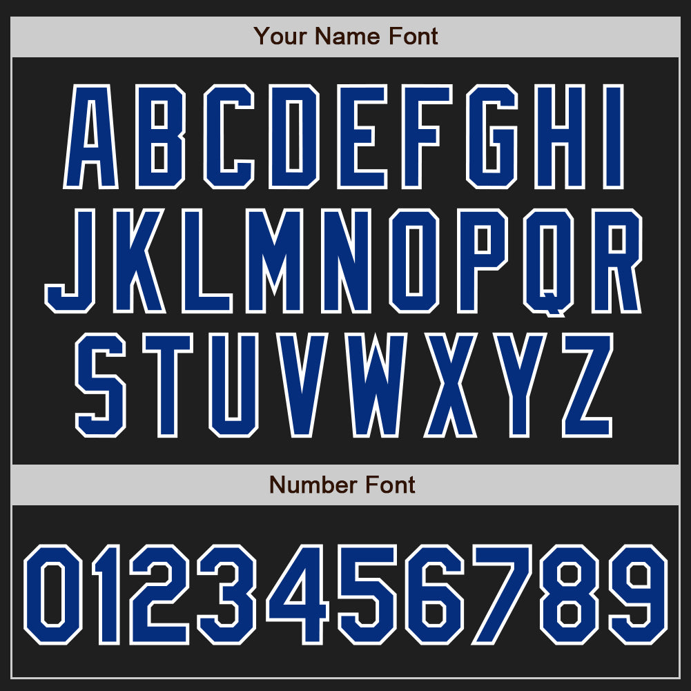 Custom Black Royal-White Gradient Classic Vertical Stripe Authentic Baseball Jersey