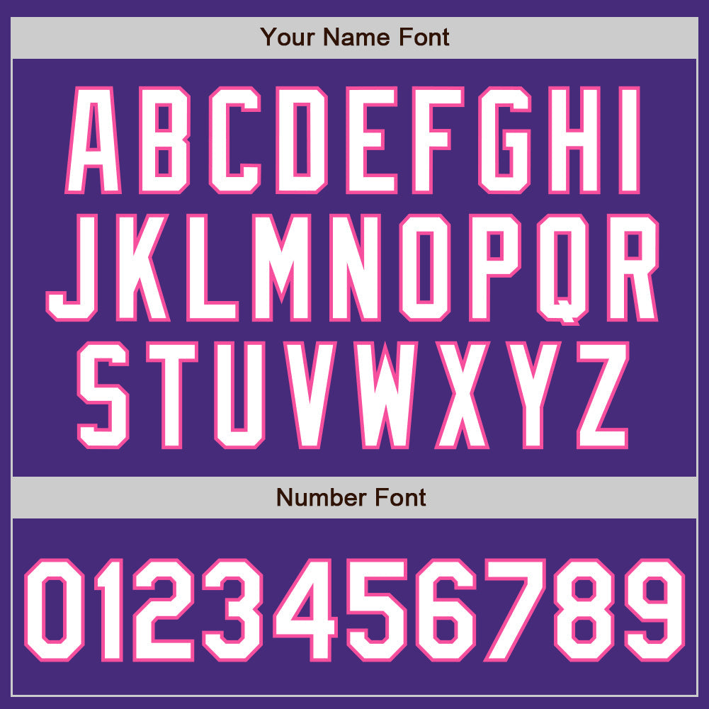 Custom Purple White-Pink Gradient Classic Vertical Stripe Authentic Baseball Jersey