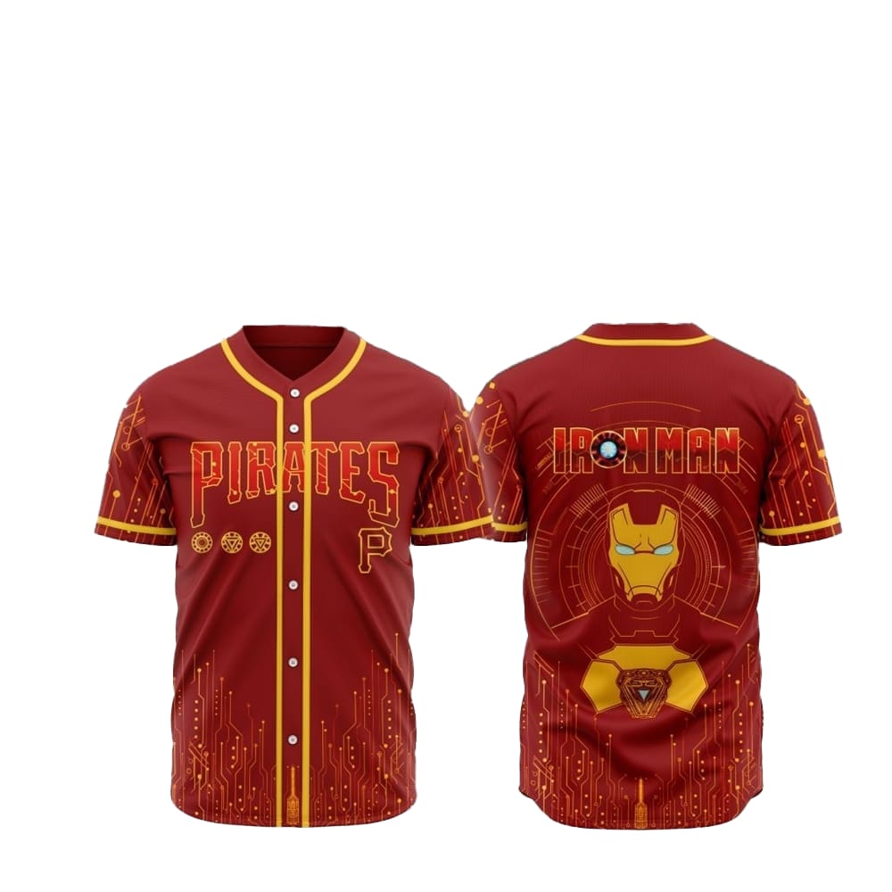 Pirates Iron Man Jersey 2025 - Grishko.com