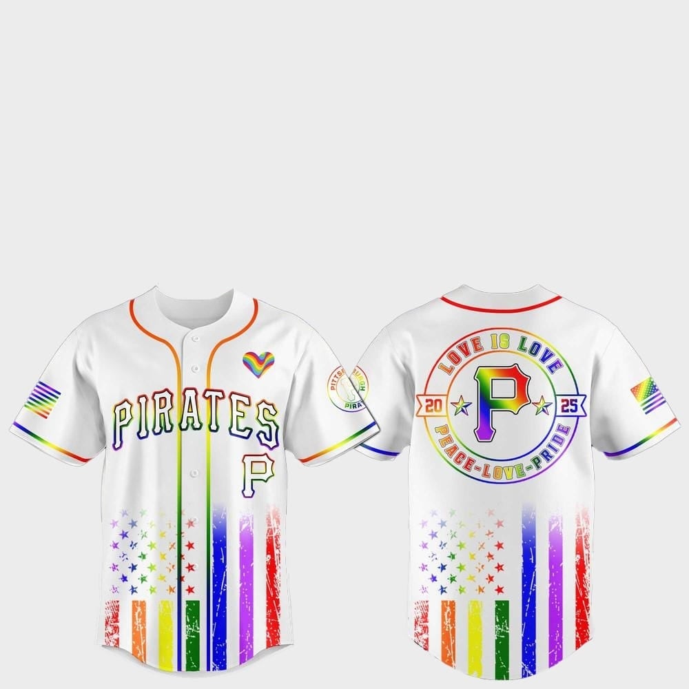 Pittsburgh Pirates Pride Month Love Is Love 2025 Jersey - Grishko.com