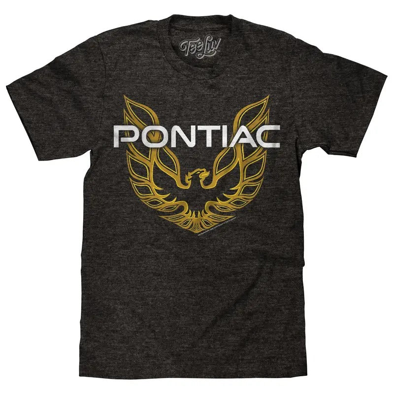 Pontiac Firebird Logo T-Shirt - Gray Hoodie, Sweatshirt | InkThreadWorks.com