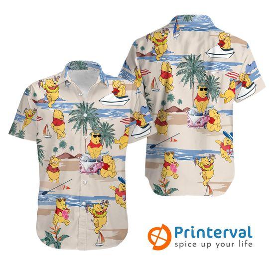 Pooh beach hawaiian shirt gift for family and friend 2709308
