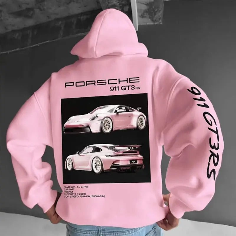 Porsche 911 GT3RS Hoodie, Car Enthusiast Hoodie, Car Clothing men gifts T-Shirts, Sweatshirt | InkThreadWorks.com