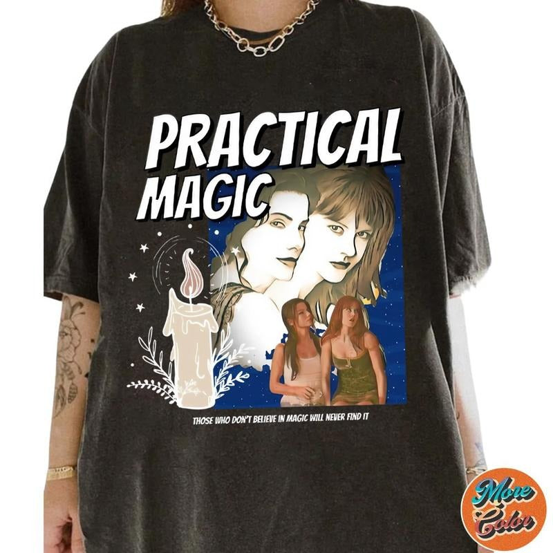 Practical Magic Graphic 90's Shirt, Movie Shirts, Cotton Unisex T-shirt, Crew Neck, Size S- 3XL, Menswear Top, Womenswear Top Underwear Streetwear