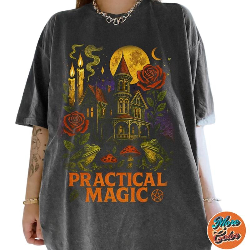 Practical Magic Movie Witchy Movie Shirts, Cotton Unisex T-shirt, Crew Neck, Size S- 3xl, Menswear Top, Womenswear Top Underwear Streetwear