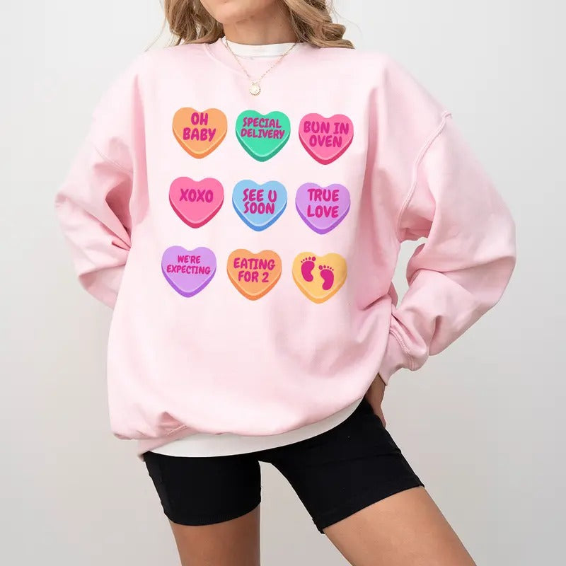 Pregnancy Announcement Gift Valentine baby Reveal Valentine's Day Pregnancy Shirtstyle{n002}2 T-Shirts, Hoodie, Sweatshirt