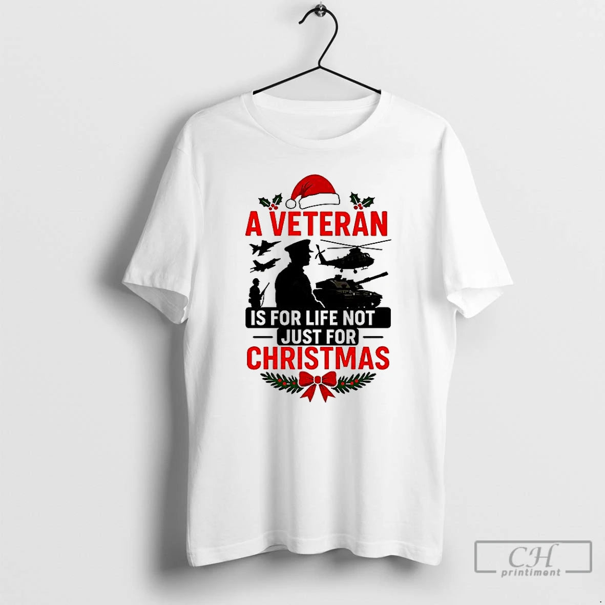 Premium A Veteran Is For Life Not Just For Christma Meme T-Shirts, Hoodie, Sweatshirt | InkThreadWorks.com