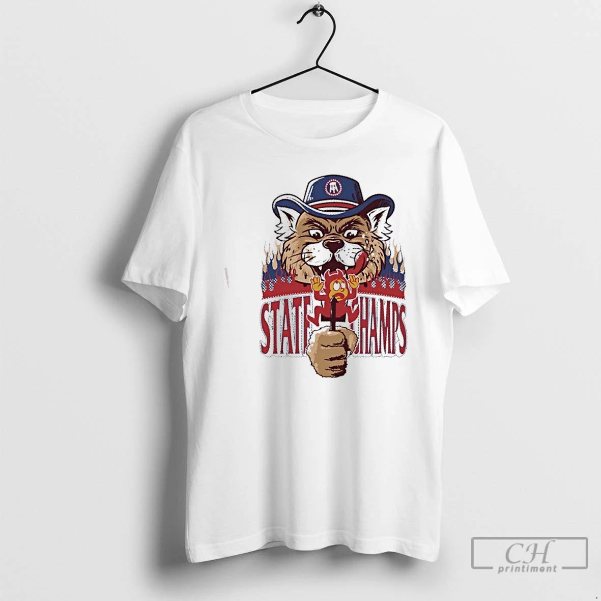 Premium Arizona Wildcats Beat Arizona State Sun State Champs Mascot T-Shirts, Hoodie, Sweatshirt | InkThreadWorks.com