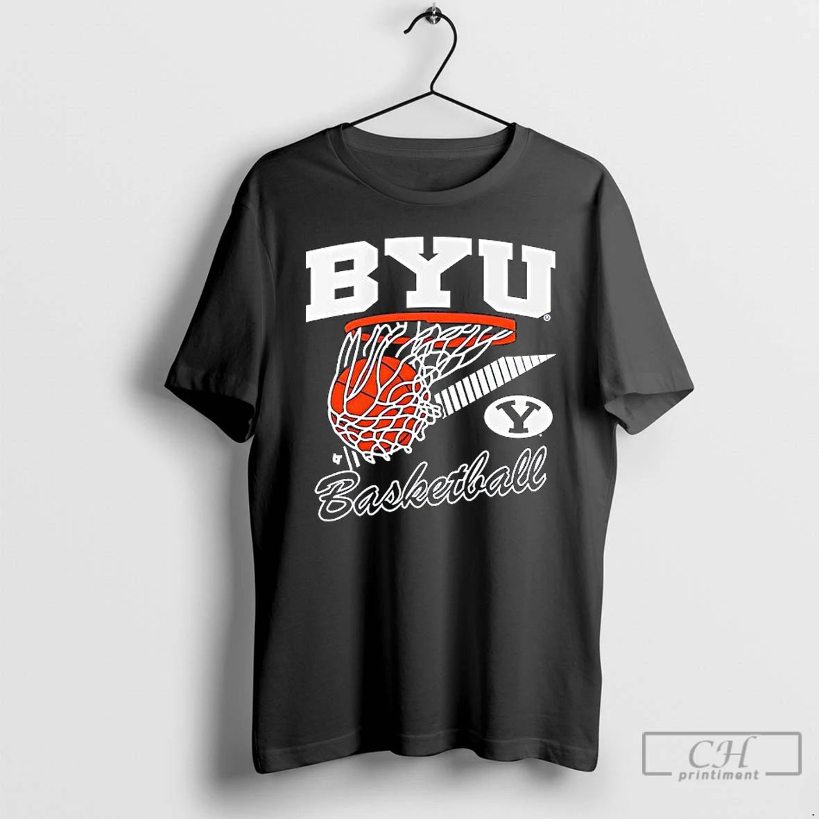 Premium Byu Basketball Retro Swish Logo T-Shirts, Hoodie, Sweatshirt | InkThreadWorks.com