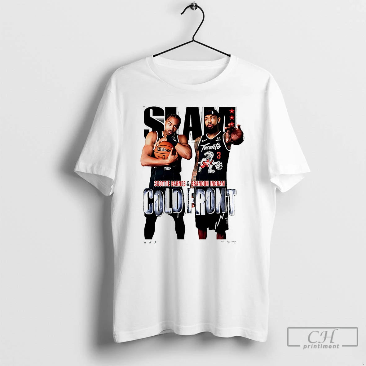 Premium Barnes And Ingram Toronto Raptors Cold Front Slam T-Shirts, Hoodie, Sweatshirt | InkThreadWorks.com