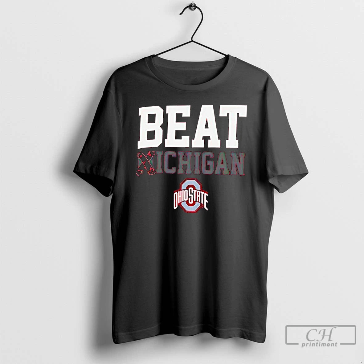 Premium Beat Xichigan With Ohio State Logo T-Shirts, Hoodie, Sweatshirt | InkThreadWorks.com