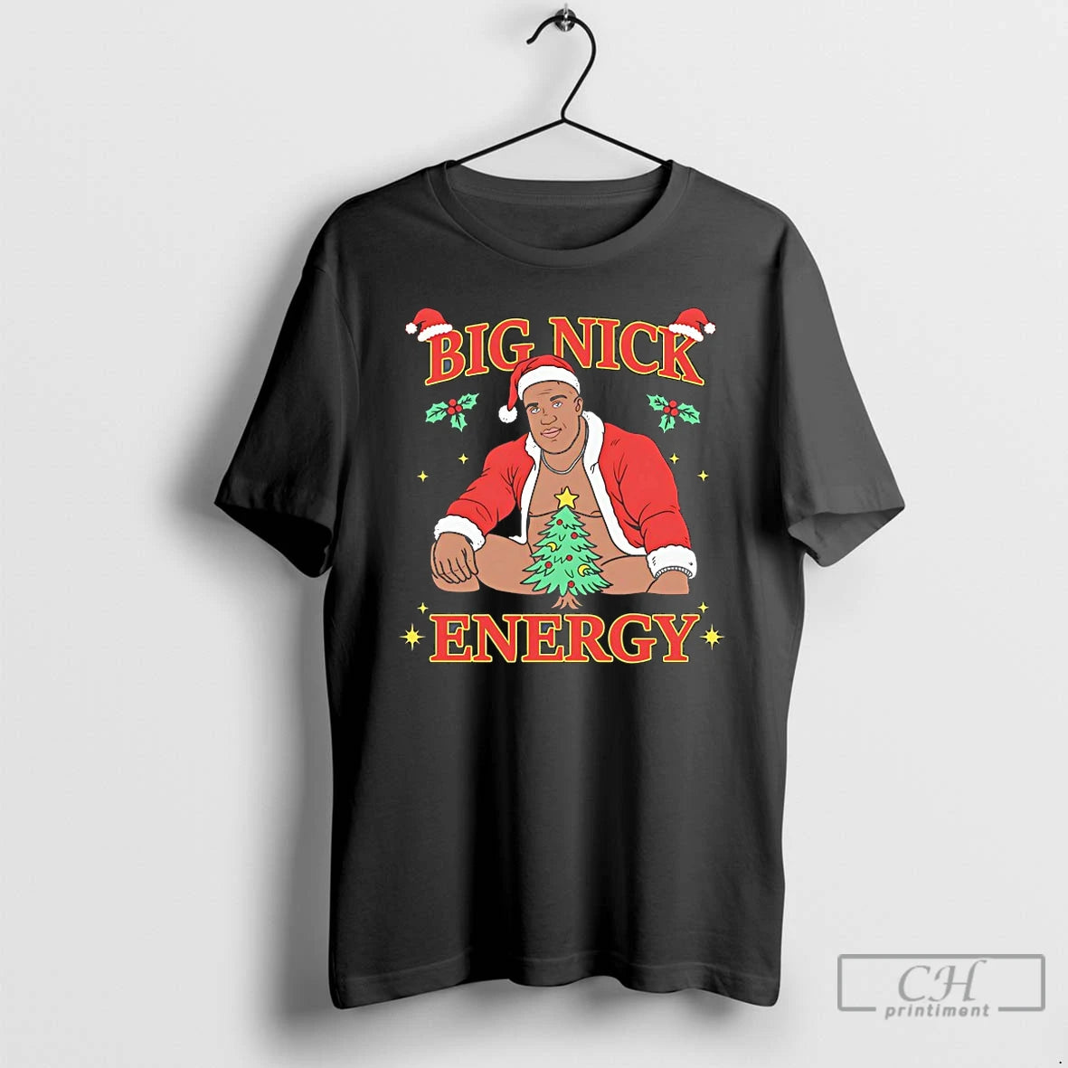 Premium Big Nick Energy Christmas T-Shirts, Hoodie, Sweatshirt | InkThreadWorks.com