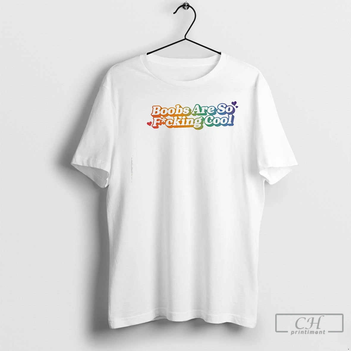 Premium Boobs Are So Fucking Cool Rainbow T-Shirts, Hoodie, Sweatshirt | InkThreadWorks.com