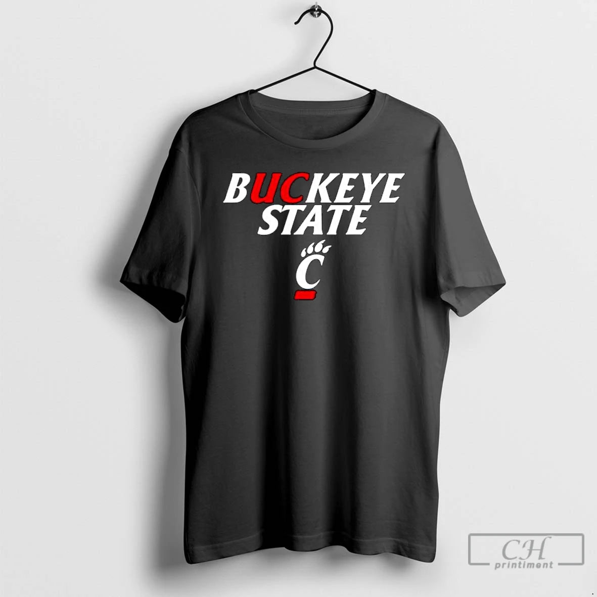 Premium Buckeye State Cincinnati Bearcats Logo Ornaments T-Shirts, Hoodie, Sweatshirt | InkThreadWorks.com