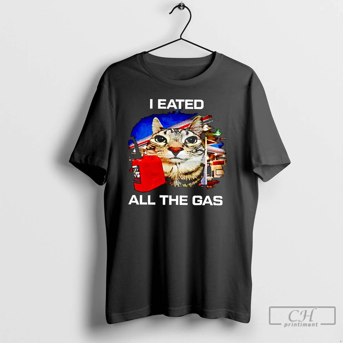 Premium Cat I Eated All The Gas Ornaments T-Shirts, Hoodie, Sweatshirt | InkThreadWorks.com