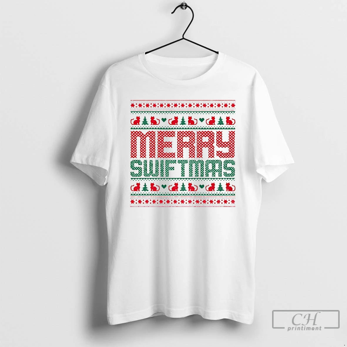 Premium Cat Merry Swiftmas Merry Christmas Parody T-Shirts, Hoodie, Sweatshirt | InkThreadWorks.com