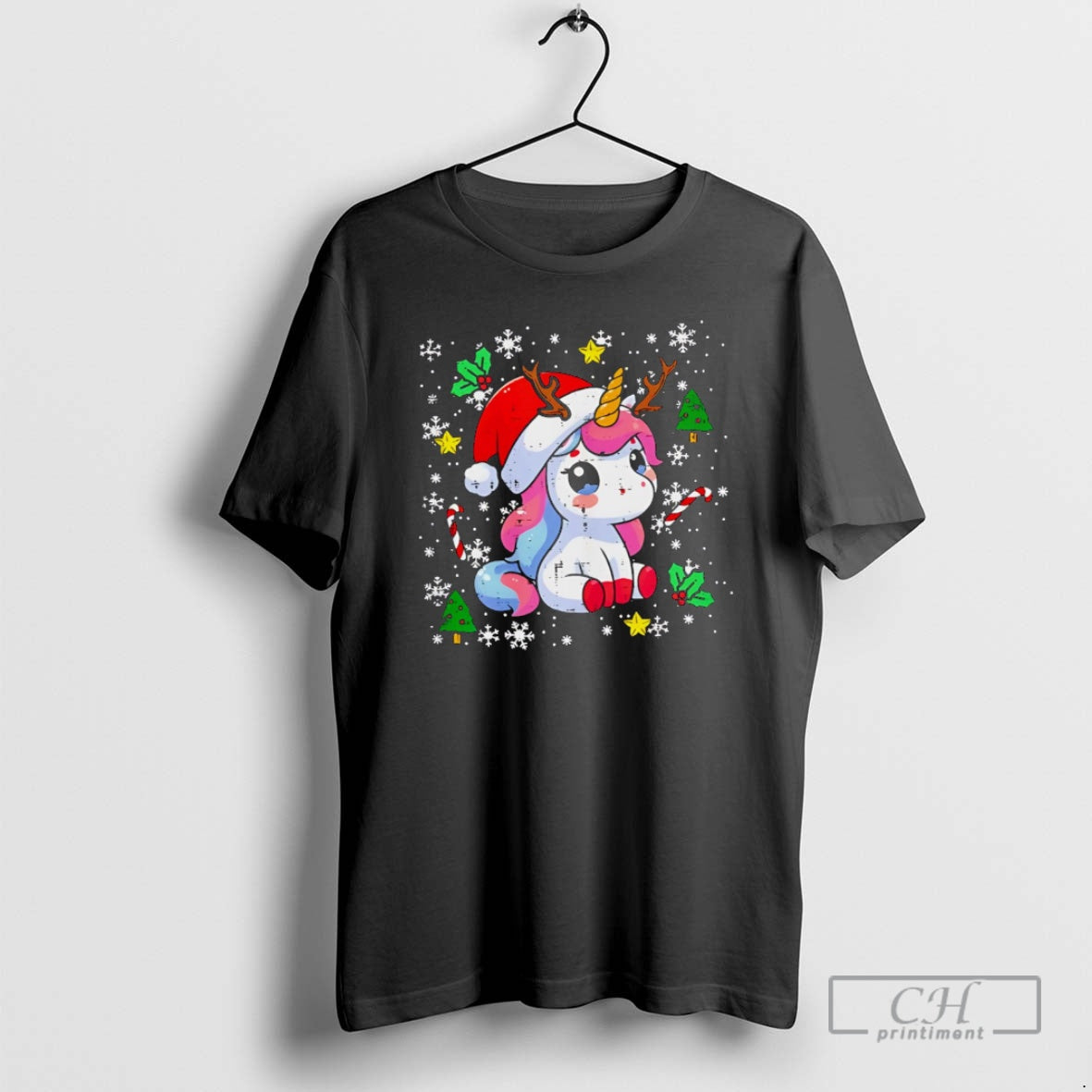 Premium Christmas Unicorn Cute Magical Xmas Shirt Sweater Hoodie, Sweatshirt | InkThreadWorks.com
