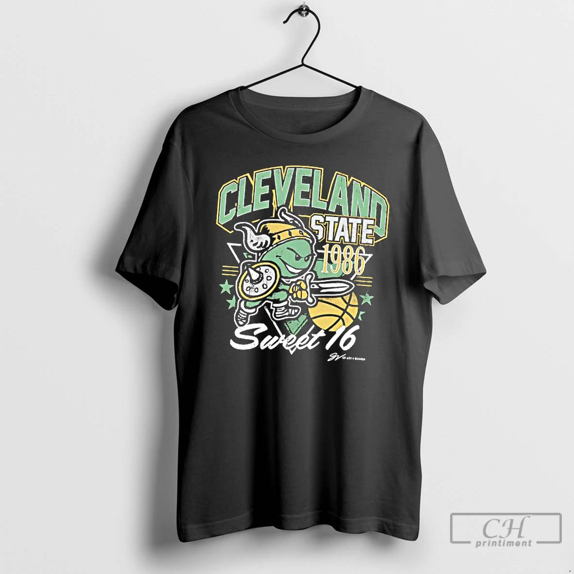 Premium Cleveland State Vikings 1986 Sweet 16 Ncaa Tournament Run T-Shirts, Hoodie, Sweatshirt | InkThreadWorks.com