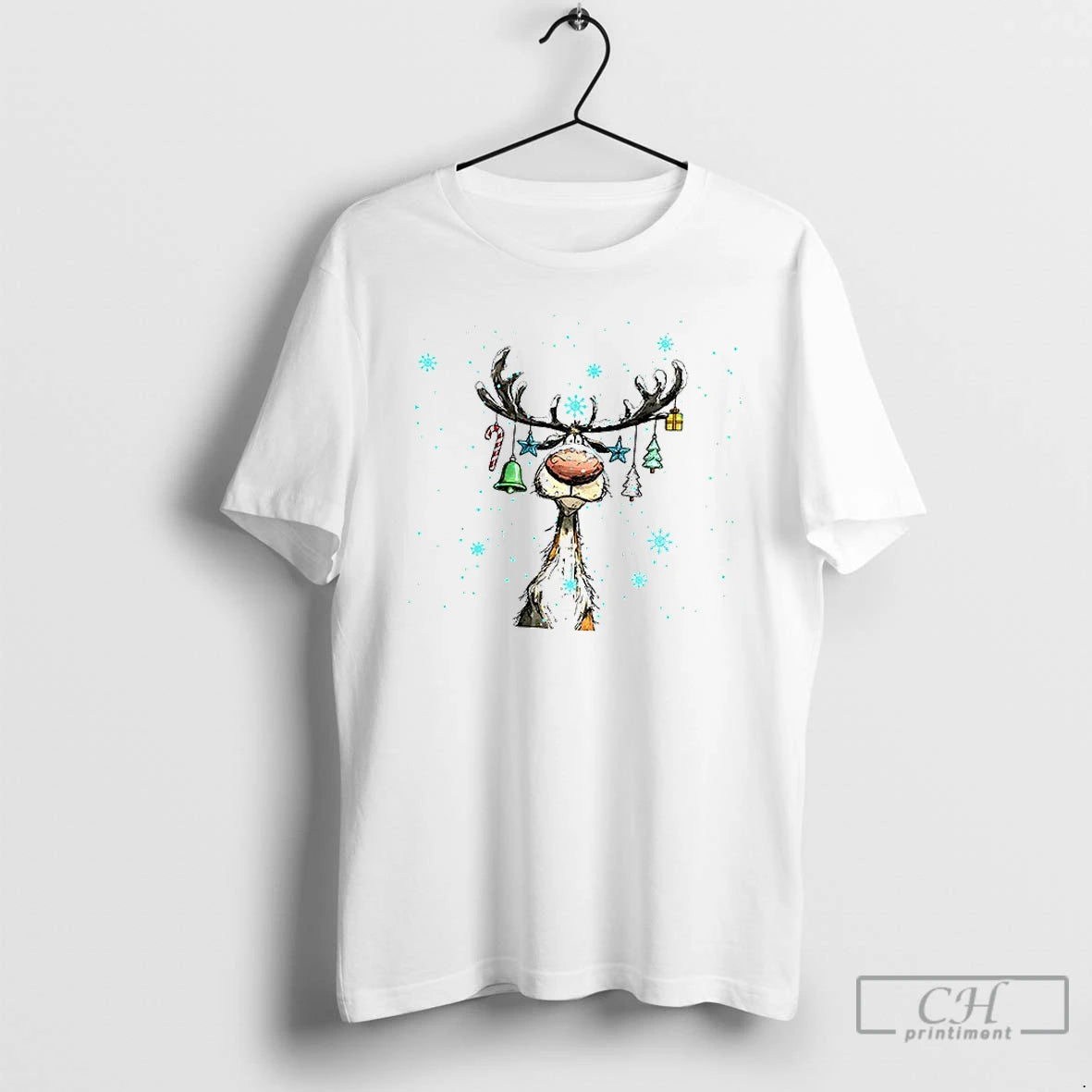Premium Cute Reindeer Merry Christmas 2025 T-Shirts, Hoodie, Sweatshirt | InkThreadWorks.com
