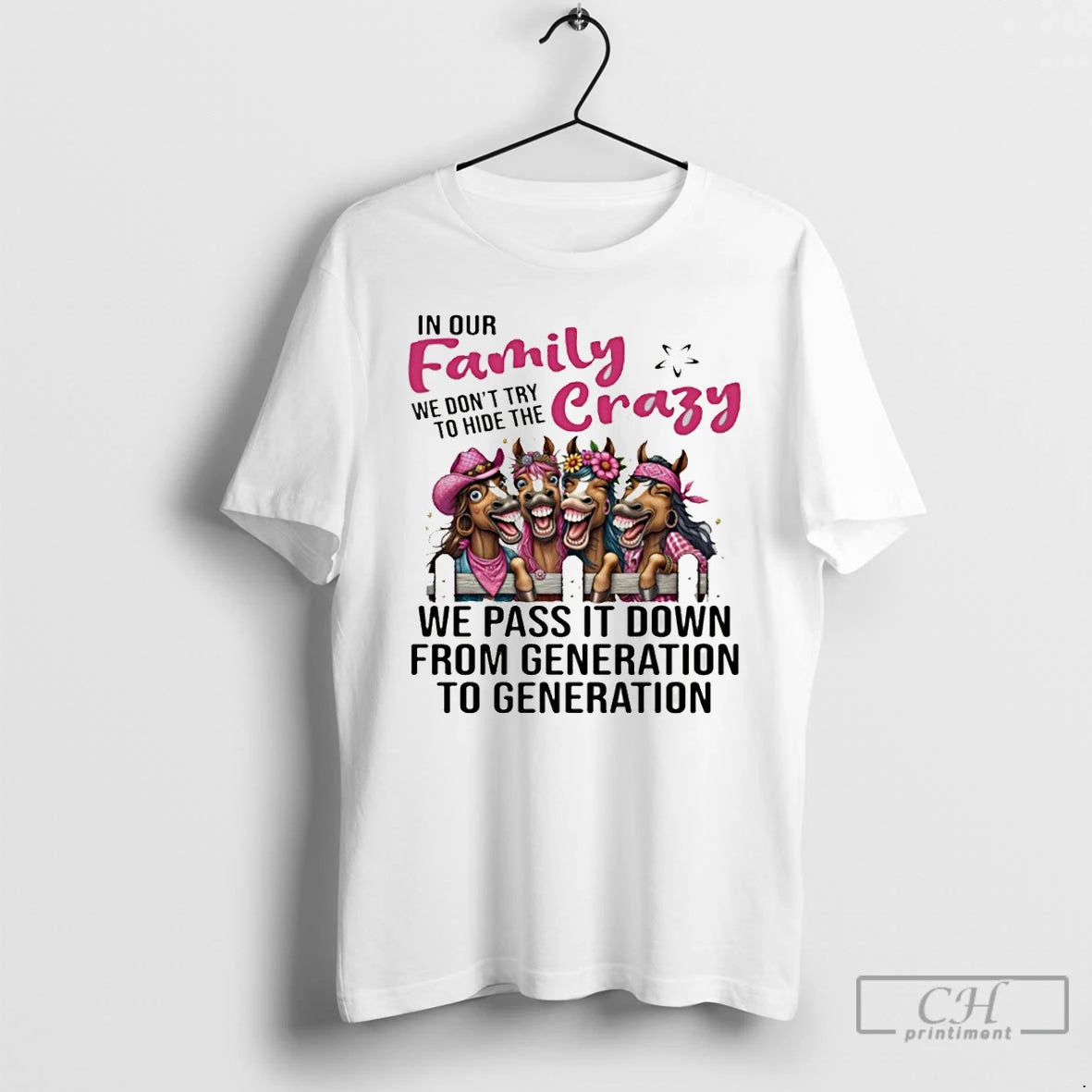 Premium Donkey In Our Family We Dont Try To Hide The Crazy T Shirts Sweater Hoodie, Sweatshirt | InkThreadWorks.com