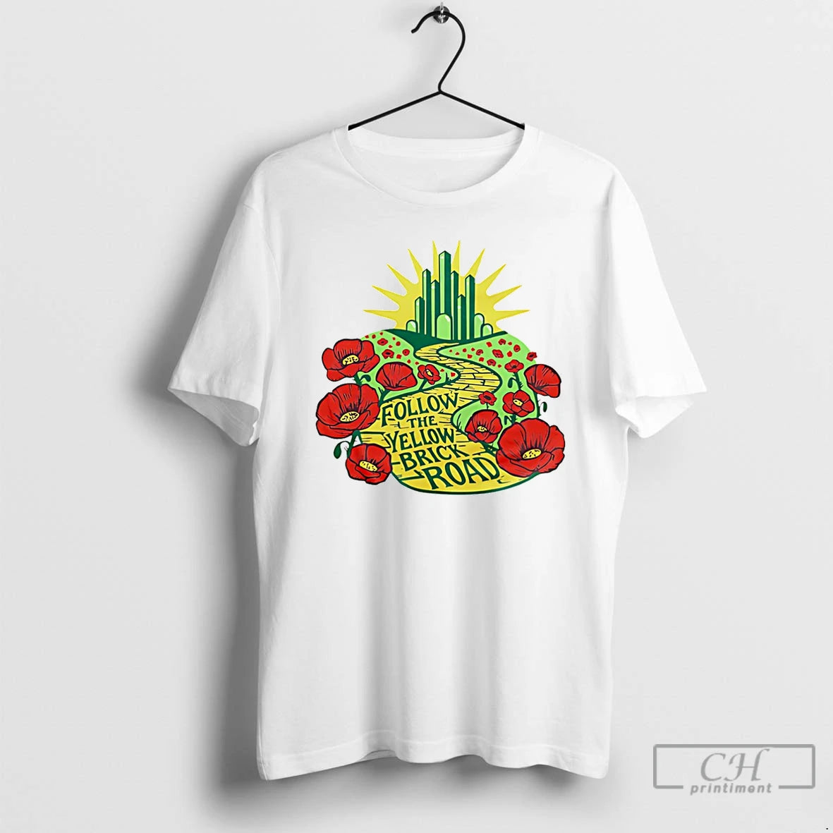 Premium Follow The Yellow Brick Road Kansas City Christmas T-Shirts, Hoodie, Sweatshirt | InkThreadWorks.com