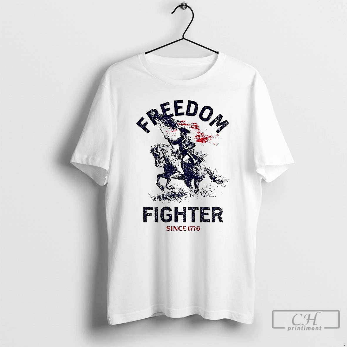 Freedom Fighter Since 1776 Soldier Waving American Flag T-Shirts, Hoodie, Sweatshirt
