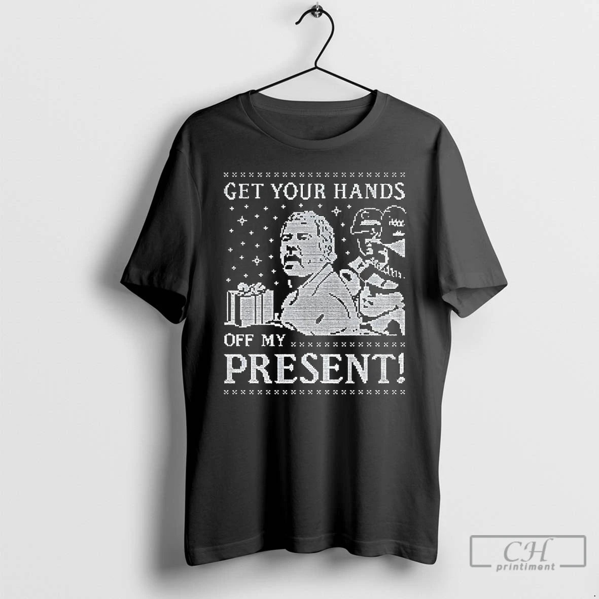 Premium Get Your Hands Off My Present Xmas T-Shirts, Hoodie, Sweatshirt | InkThreadWorks.com