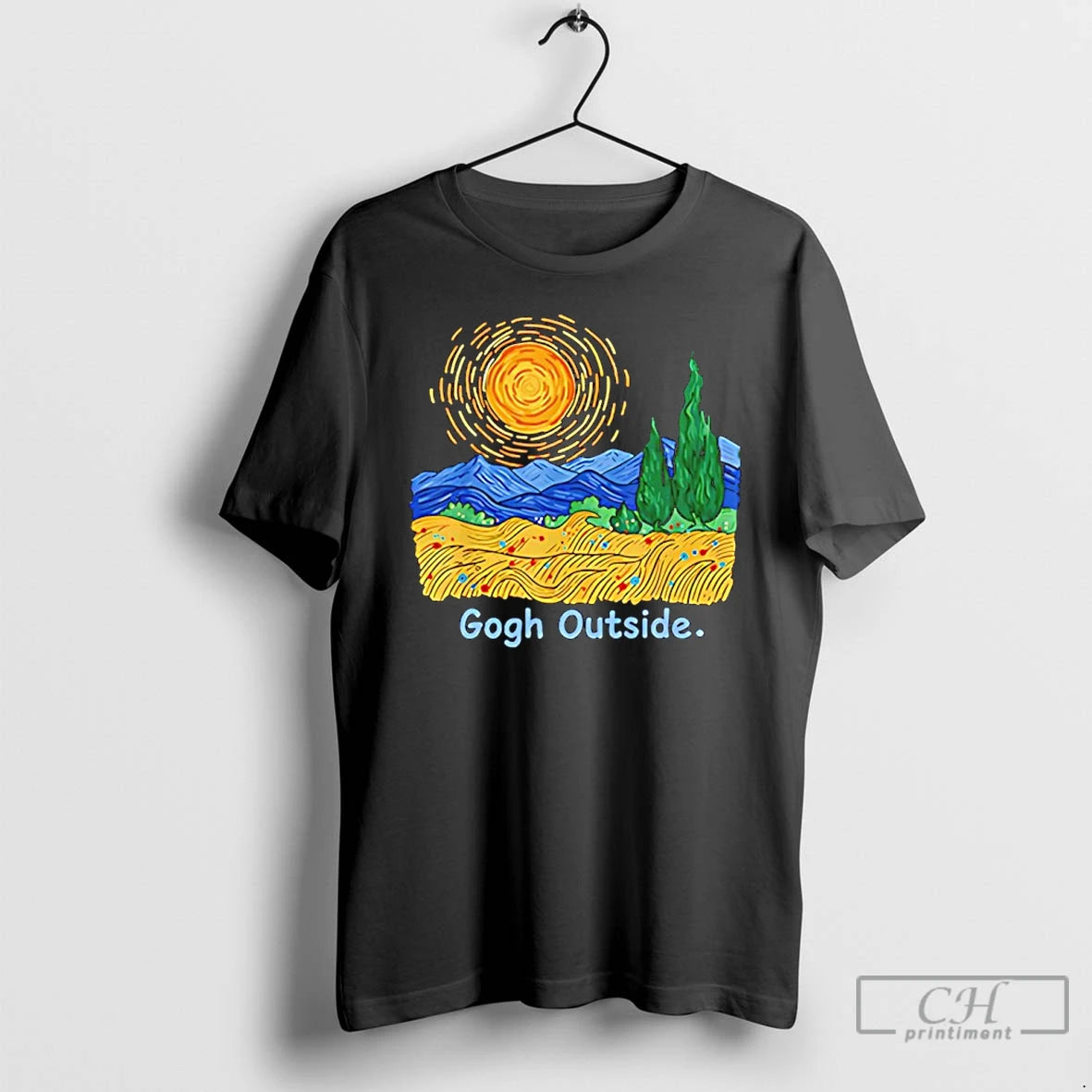 Premium Gogh Outside Starry Night T-Shirts, Hoodie, Sweatshirt | InkThreadWorks.com