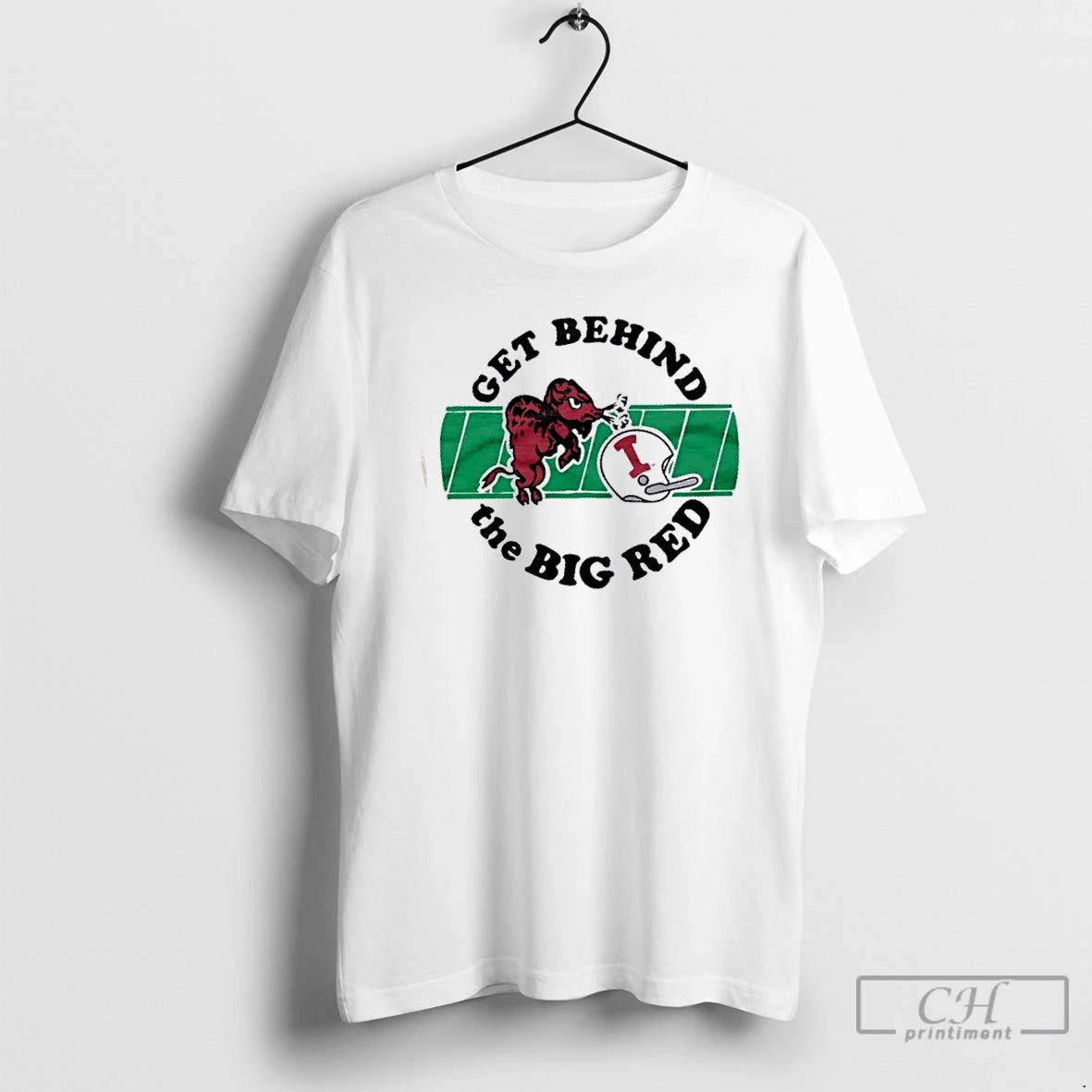 Premium Indiana University Get Behind The Big Red Caricature T-Shirts, Hoodie, Sweatshirt | InkThreadWorks.com