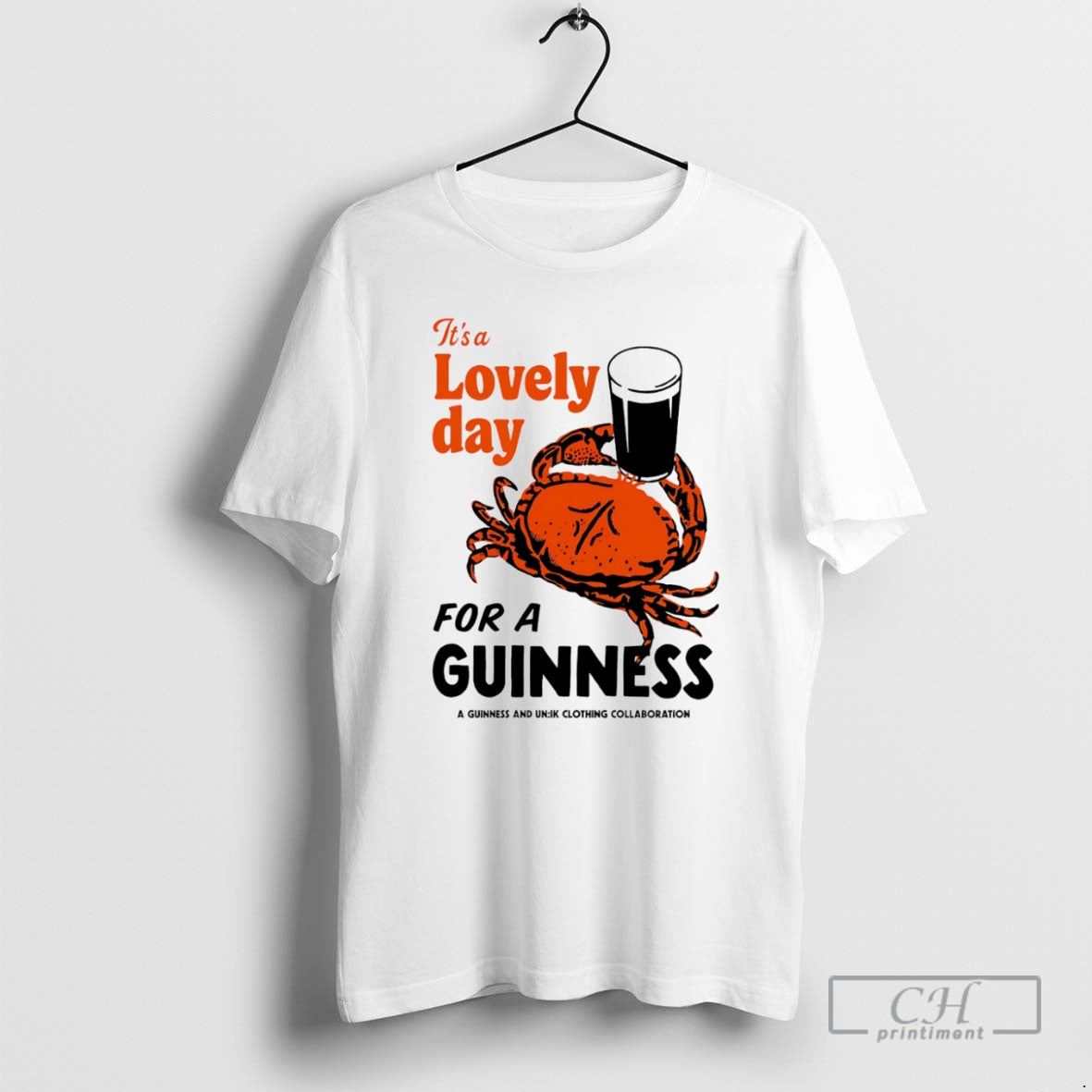 Premium Its A Lovely Day For Guinness Guinness Crab Shirt Sweater Hoodie, Sweatshirt | InkThreadWorks.com