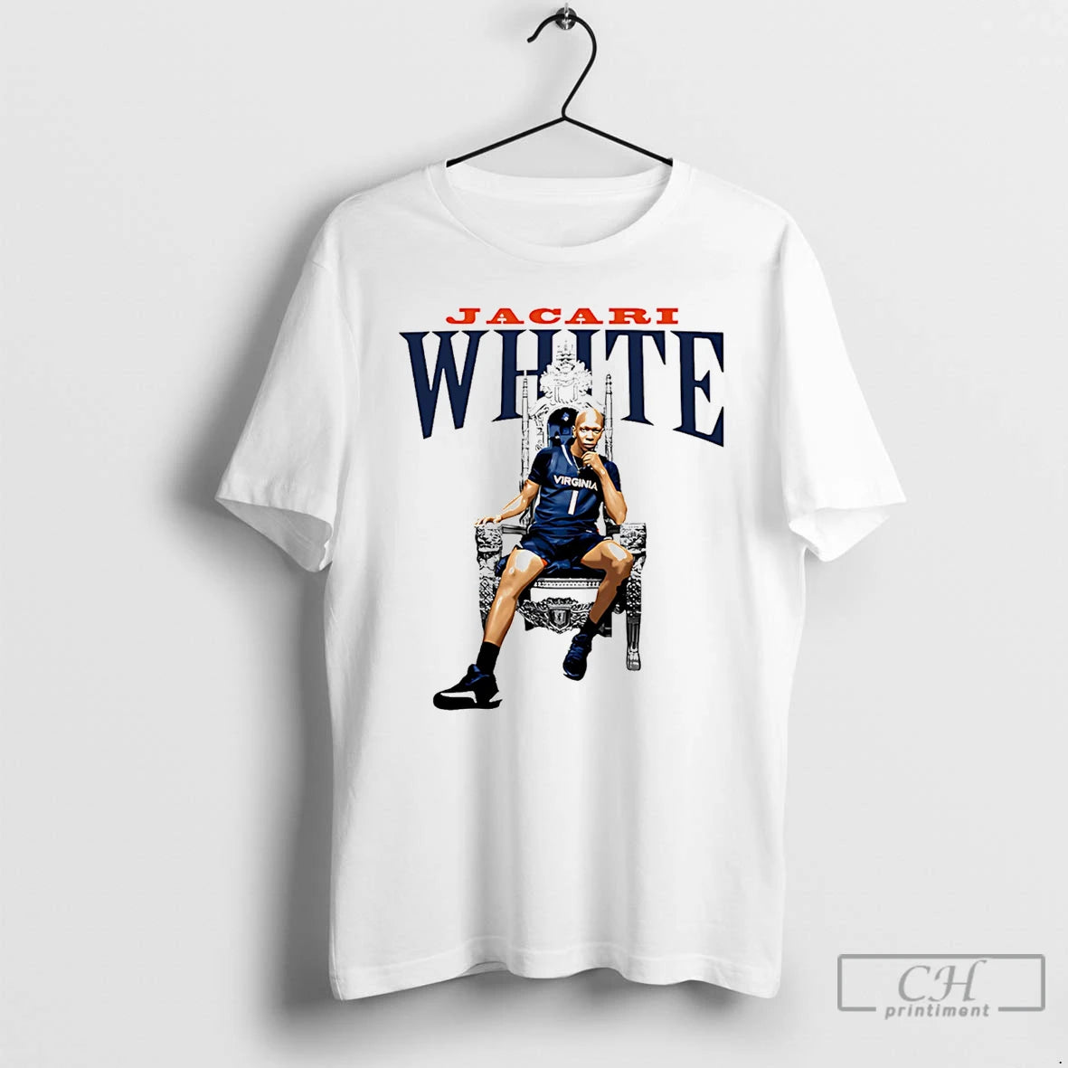 Premium Jacari White Virginia Cavaliers Illustrated T-Shirts, Hoodie, Sweatshirt | InkThreadWorks.com