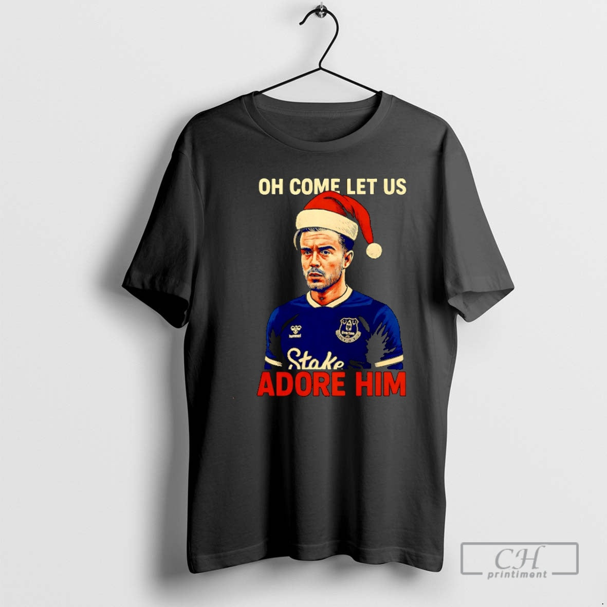 Premium Jack Grealish Oh Come Let Us Adore Him Christmas Christmas Shirt Sweater Hoodie, Sweatshirt | InkThreadWorks.com