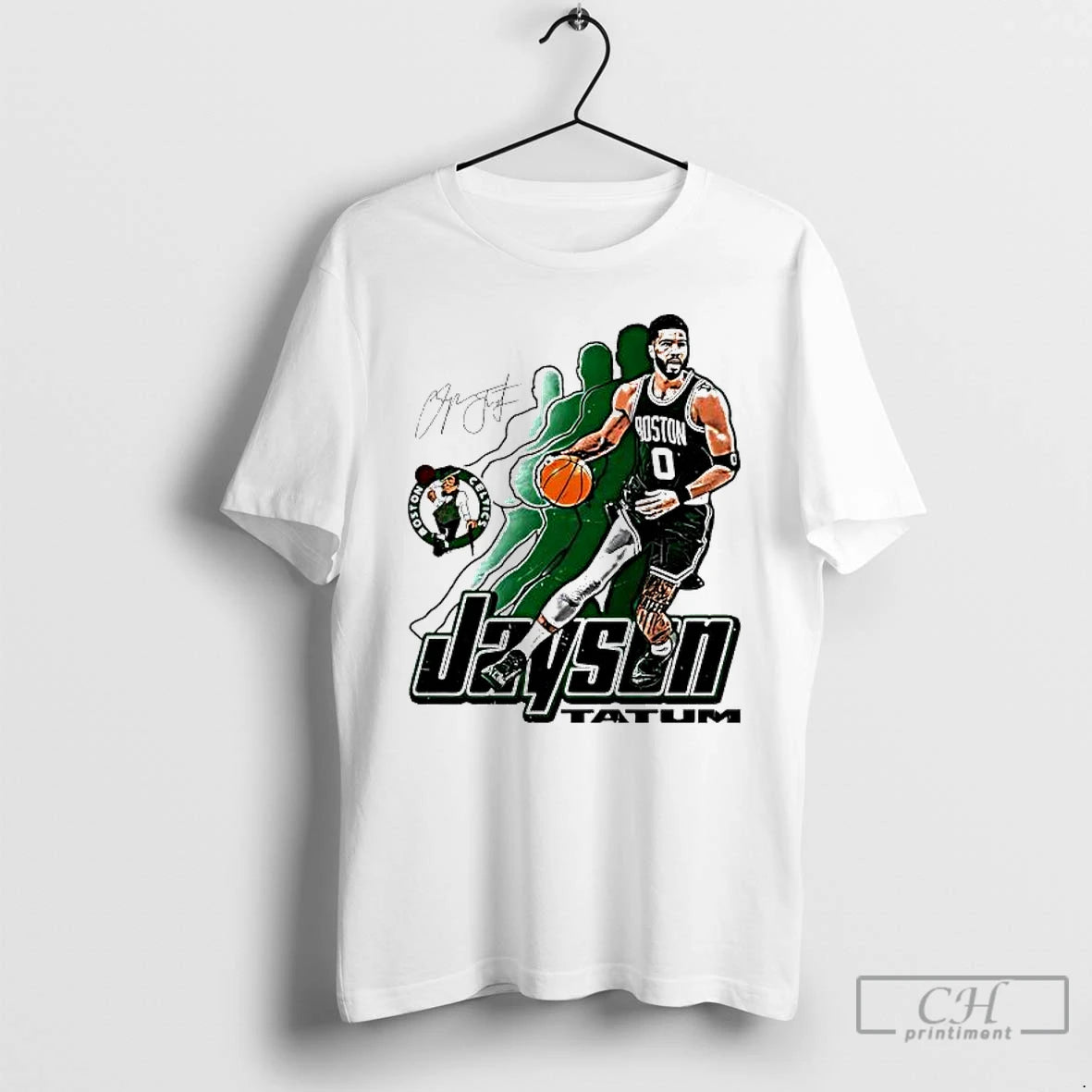 Premium Jayson Tatum Boston Celtics Signature 0 Retro Vibe Graphic T-Shirts, Hoodie, Sweatshirt | InkThreadWorks.com