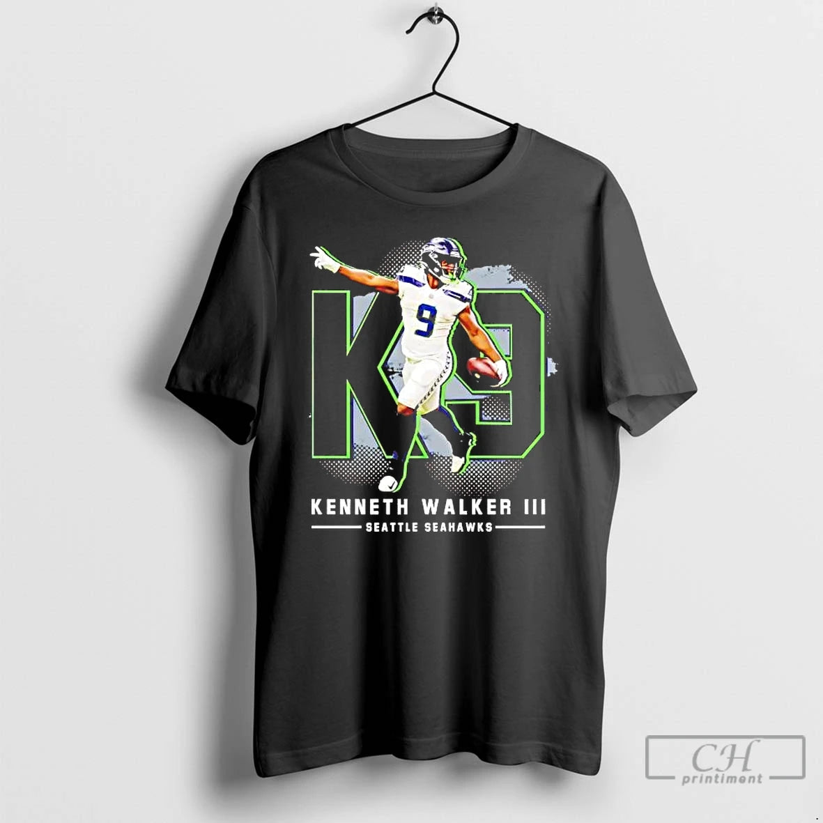 Premium Kenneth Walker Iii Running Celebration Seahawks T-Shirts, Hoodie, Sweatshirt | InkThreadWorks.com