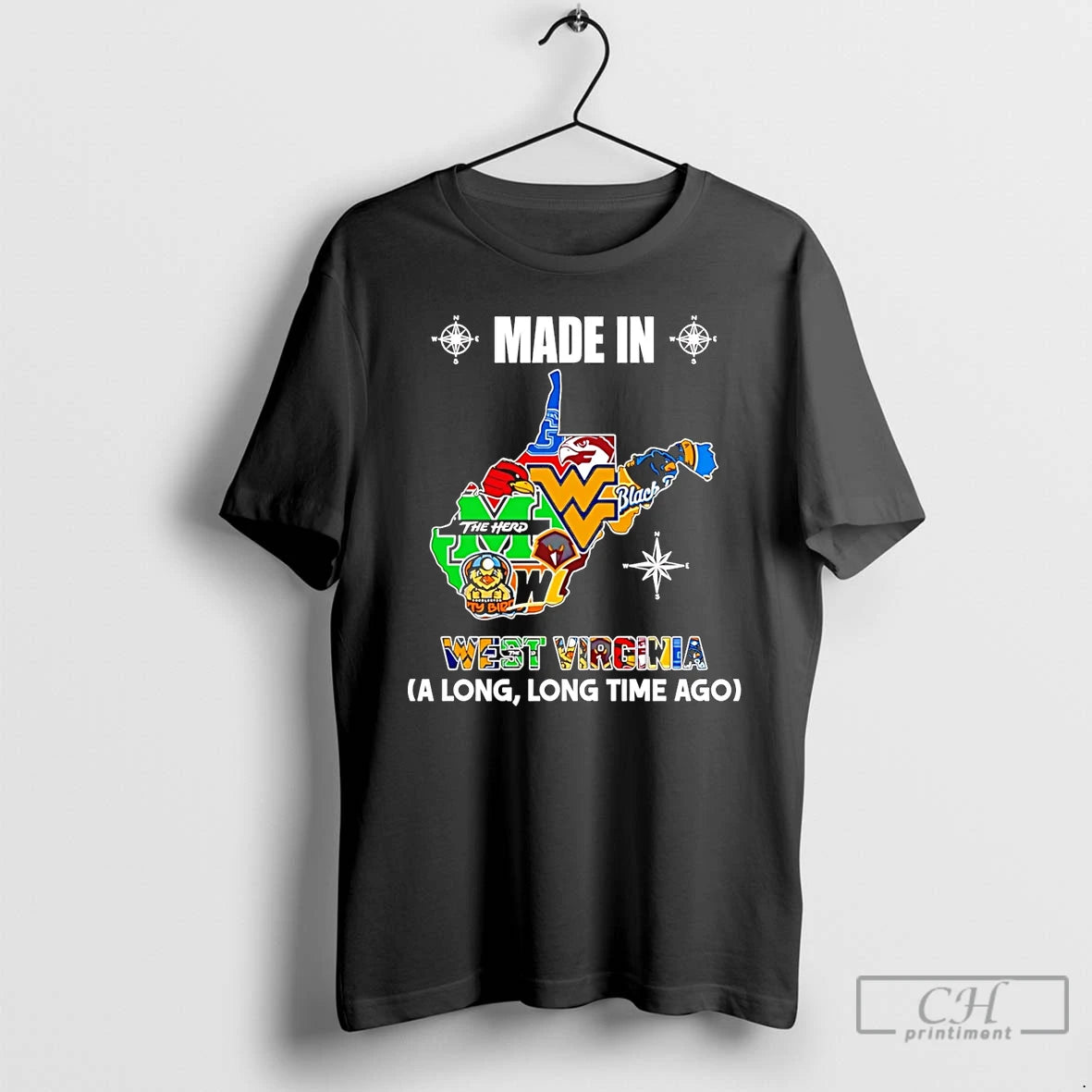 Premium Made In West Virginia A Long Long Time Ago State T-Shirts, Hoodie, Sweatshirt | InkThreadWorks.com