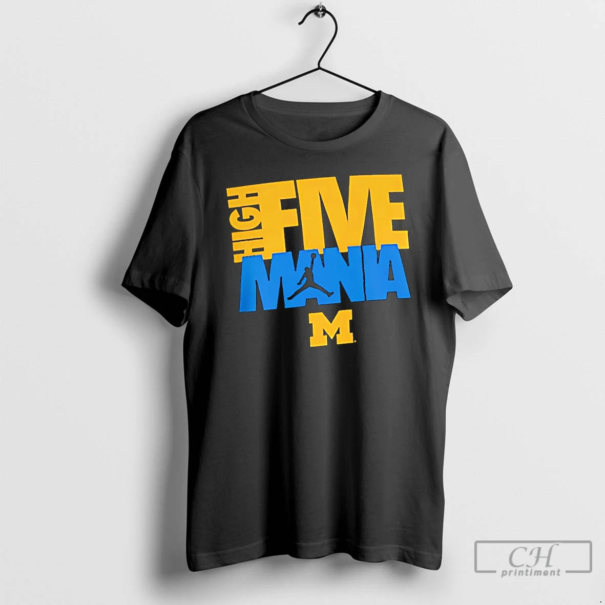 Premium Michigan Wolverines High Five Mania Logo T-Shirts, Hoodie, Sweatshirt | InkThreadWorks.com