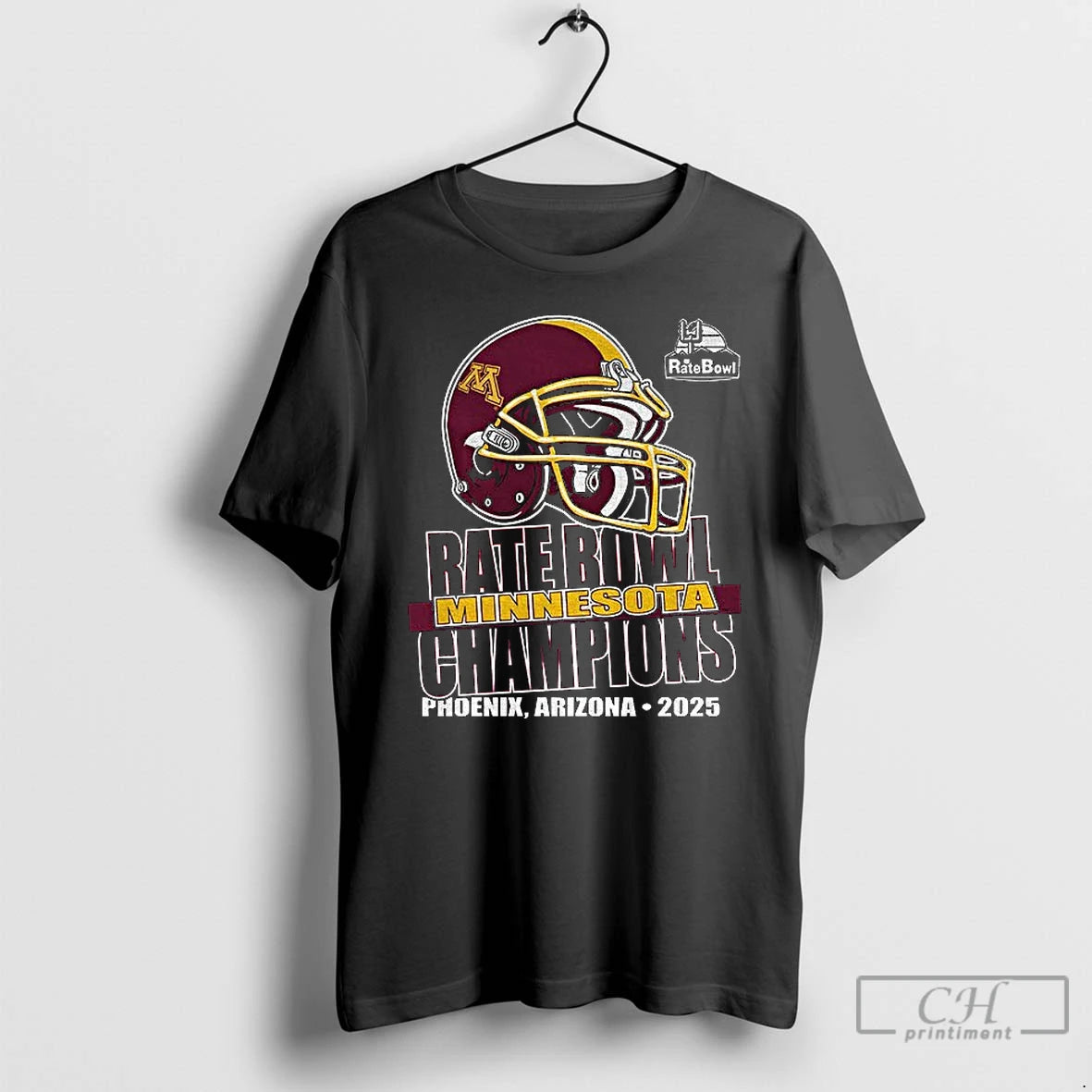 Premium Minnesota Golden Gophers Helmet Rate Bowl Minnesota Champions Phoenix Arizona 2025 T Shirts Sweater Hoodie,...