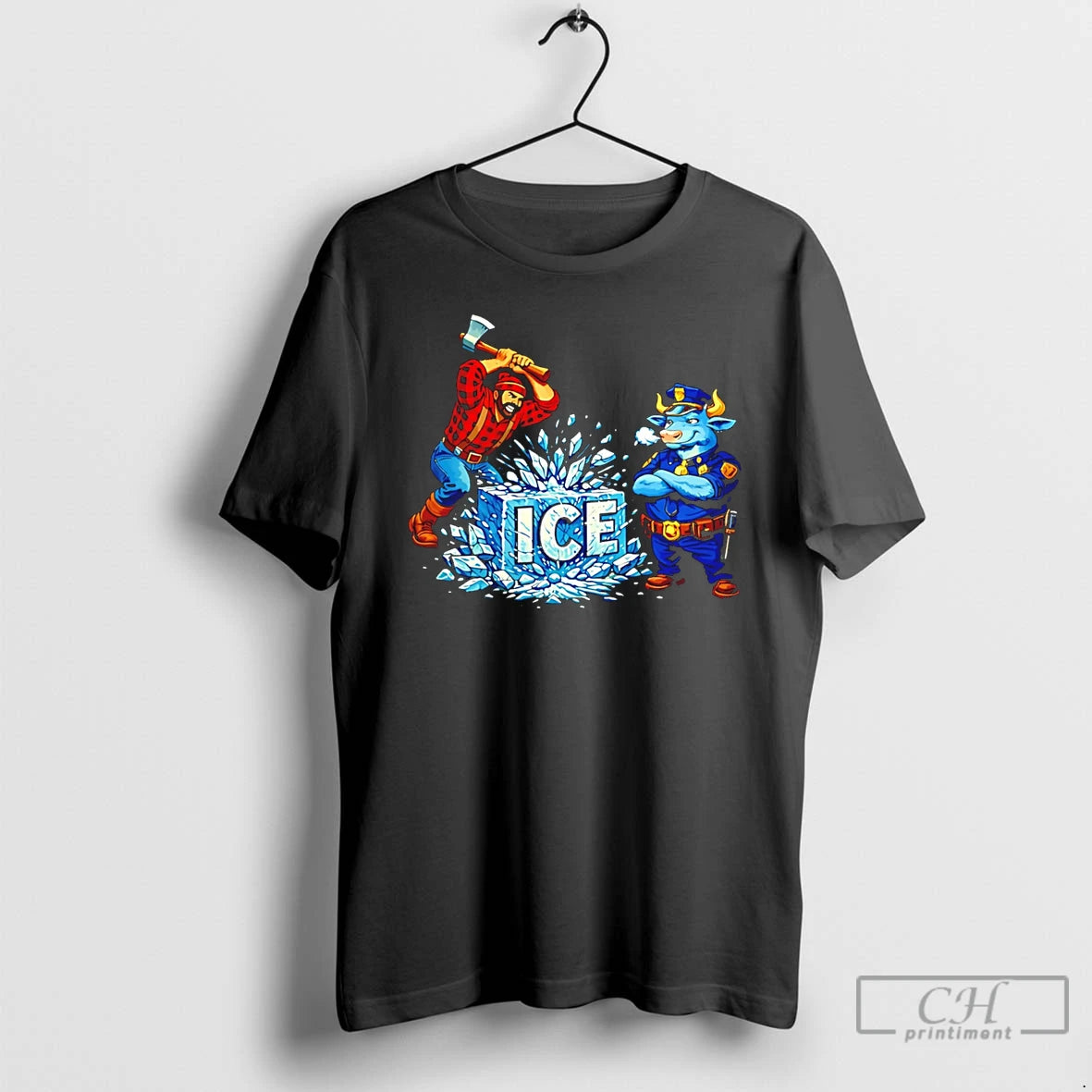 Premium Minnesota Resistance Paul And Blue Ox Anti Ice Cartoon T-Shirts, Hoodie, Sweatshirt | InkThreadWorks.com