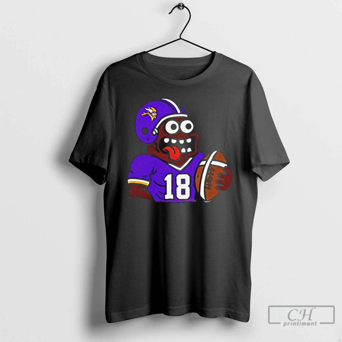 Premium Minnesota Vikings Justin Jefferson Monster Toast Cartoon T-Shirts, Hoodie, Sweatshirt | InkThreadWorks.com