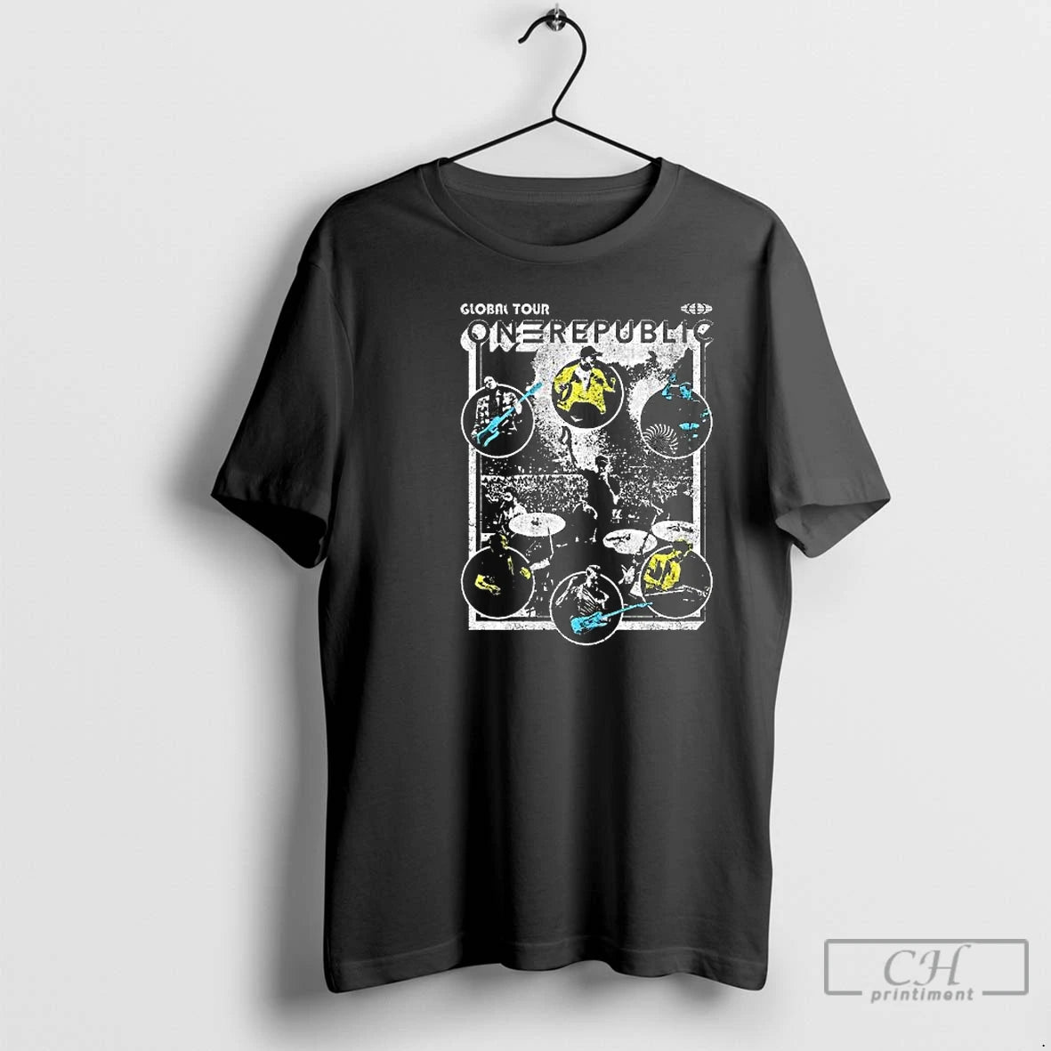 Premium Onerepublic Global Tour Circle Circle Black T-Shirts, Hoodie, Sweatshirt | InkThreadWorks.com