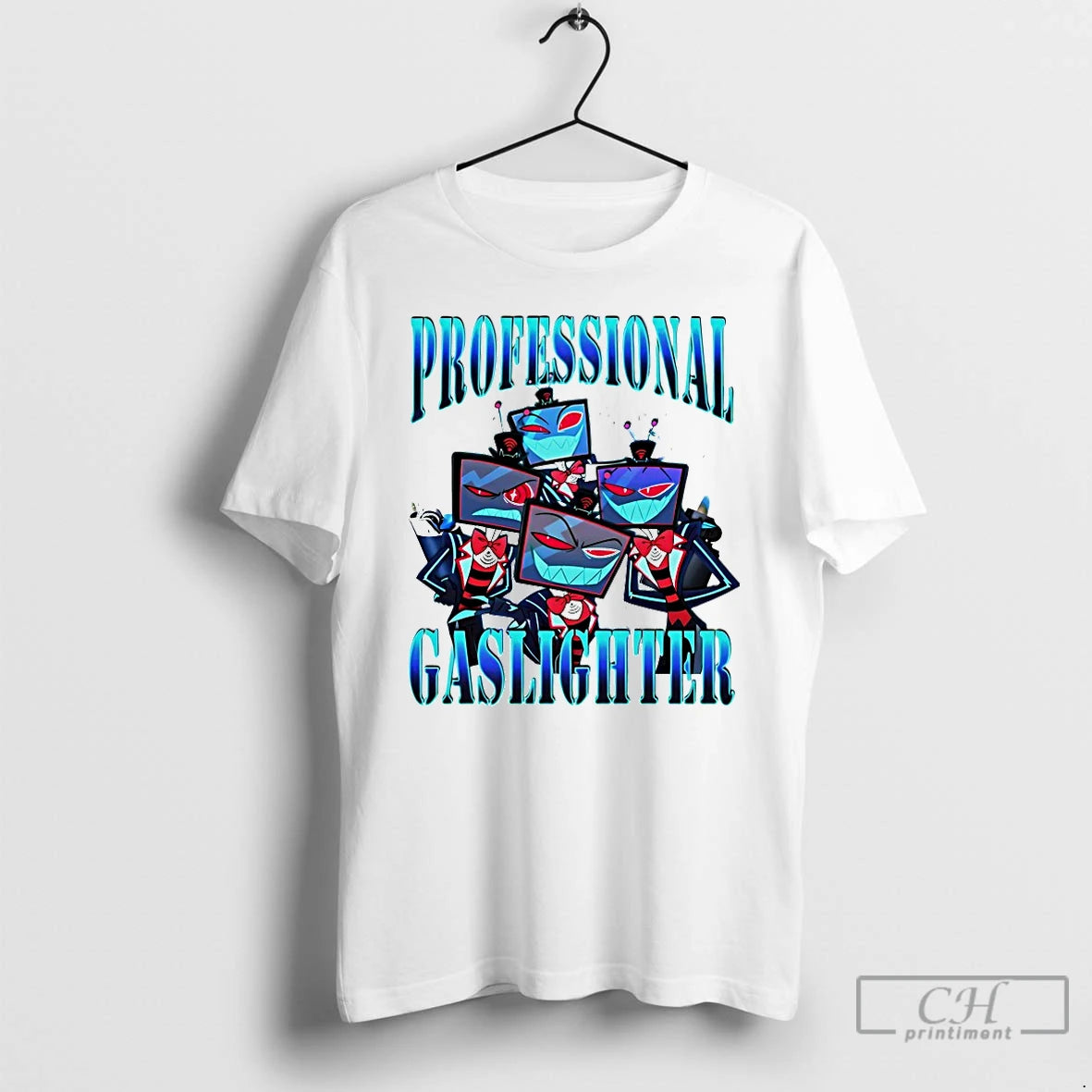 Premium Professional Gaslighter Vox Hazbin Hotel T-Shirts, Hoodie, Sweatshirt | InkThreadWorks.com