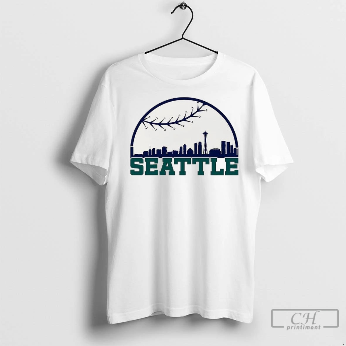 Premium Seattle Mariners Baseball Skyline